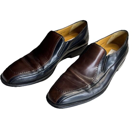 Mezlan Azores Loafer Men\'s 10.5M 2-Tone Oxford Leather Casual Dress Shoes Spain main image 10